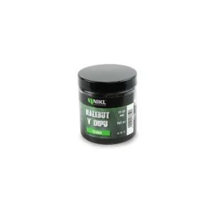 Nikl Black halibut pelety v dipu Česnek 15+20mm, 250ml