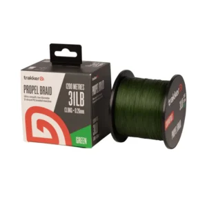 Trakker Kmenová pletená šňůra Propel Braid 31lb, 13.8kg, 0,26mm, 1200m, Green