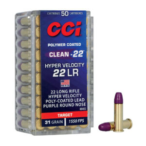 .22LR CCI Clean-22 31gr/2,00g Hyper Velocity Poly-Coated Purple LRN, 50 ks (954CC)