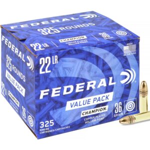 .22LR Federal Champion 36gr/2,33g Copper-Plated HP, 325 ks (725)
