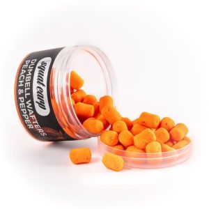 Squat Carp Vyvážené Boilies Wafters Dumbells Peach & Pepper 55 g 10x16 mm