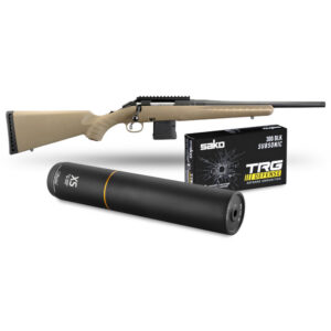 Akciový set Ruger American Rifle Ranch 26968, kal. .300BLK +  Tlmič Stalon + Náboje