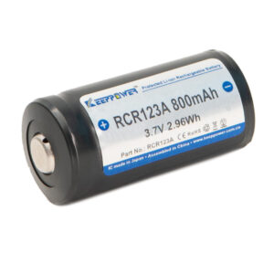 Dobíjacia batéria Keeppower RCR123A 800 mAh (Li-Ion) s ochranou