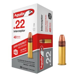 Aguila .22LR Interceptor 40gr/2,59g CP Solid Point, 50 ks (1B220320/1B223600)
