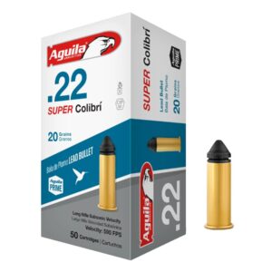 Aguila .22LR Super Colibrí 20gr/1,30g Lead Bullet, 50 ks (1B220339)