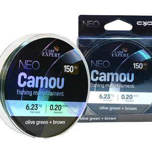 CARP EXPERT NEO CAMOU OLIVOVOZELENÁ + HNEDÁ MONOFILNÁ ŠNÚRA