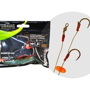 WIZARD MONSTER SURFACE LIVEBAIT DOUBLE BRAIDED RIG SUMCOVÝ NÁDVÄZEC