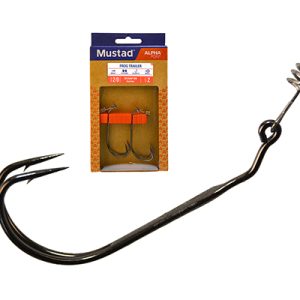 MUSTAD FROG DVOJITÝ HÁČIK - 2X STRONG BLACK NICKEL HÁČIK