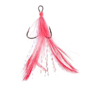 MUSTAD IN-LINE TRIPLE GRIP RED TINSEL HÁČIK