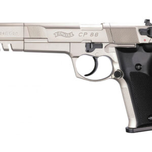 Pištoľ CO2 Walther CP88 Competition nickel, kal. 4,5mm diabolo