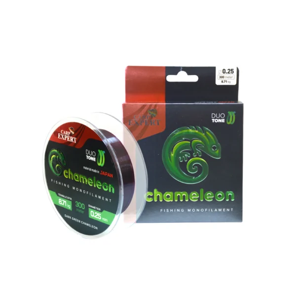 Carp Expert Chameleon Shiny Dark Green Monofil Vlasec 300M, 600M