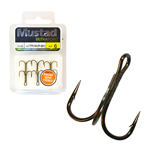 MUSTAD NP ROUND BEND TREBLE HOOK TROJHÁČIK