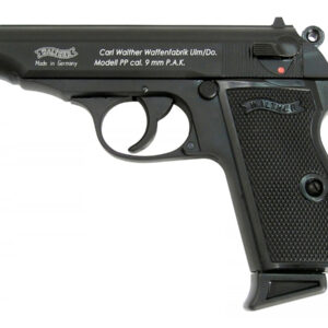 Pištoľ exp. Walther PP čierna, kal. 9mm P.A.K.