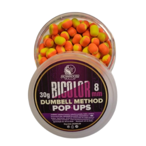 Poseidon Baits Bicolor Dumbell Method Pop-Ups 8mm, Med