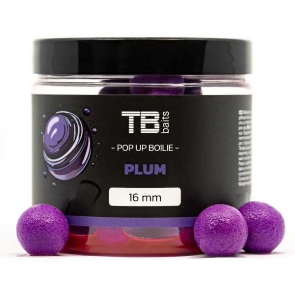 TB Baits Plávajúce Boilie Pop-Up Plum + NHDC