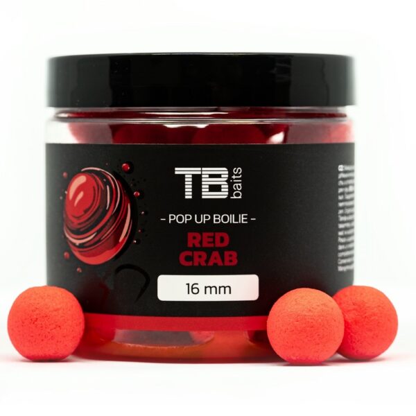 TB Baits Plávajúce Boilie Pop-Up Red Crab + NHDC