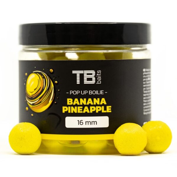 TB Baits Plávajúce Boilie Pop-Up Yellow Banana Pineapple + NHDC
