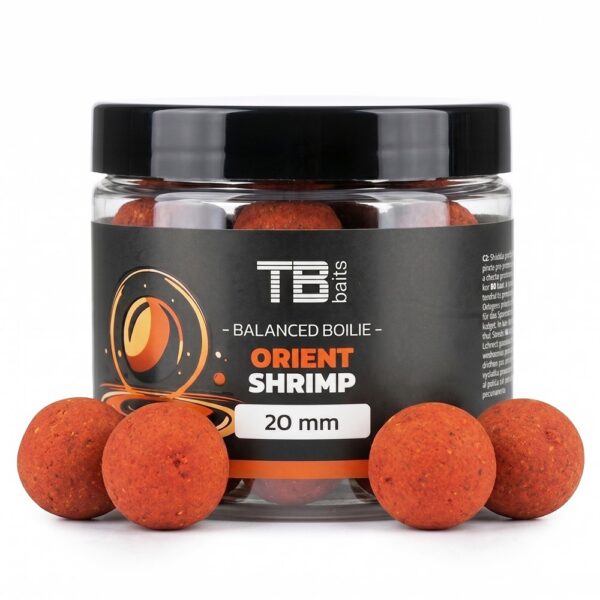 TB Baits Vyvážené Boilie Balanced + Atraktor Orient Shrimp