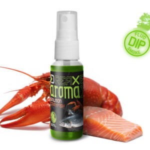 Mimoriadna dávka atraktivity schovaná v kompaktnej f¾aške, ktorú odomknete iba jedným stlaèením prsta. AromaX slúži na zatraktívnenie akýchko¾vek feedrových èi kaprových nástrah a príchuami perfektne dopåòa našu sériu D SNAX. Sprej vytvára dymový fluorescenèný efekt, èo spôsobuje vo vodnom ståpci vznik dobre vidite¾ného mraku lákajúceho ryby z ve¾kých vzdialeností aj v prípade, že sú letargické a nechcú prijíma potravu. Tento fakt Vás odlíši od ostatných rybárov, budete ma viac záberov a zdoláte väèšie množstvo rýb. Vïaka svojej konzistencii a zloženiu je vhodný tiež pre použitie do studenej vody a urèite Vám pomôže zabodova aj na rybárskych pretekoch. Sprej je urèený pre použitie priamo na nástrahu, èi vnadiacu zmes. Nie je vhodný pre použitie s PVA produktami. Tip pre Vás: Za úèelom zachovania atraktivity spreju dlhodobo nevystavujte priamemu slneènému žiareniu a f¾aštièky nenechávajte otvorené. Príchu: Losos – Rak Vytvorená pre tých, ktorí vyznávajú èisto mäsové príchute. Výrazná príchu lososa podèiarknutá jemnou arómou raka vytvárajú kombináciu, ktorej chu zaujme aj tie najväèšie jedince v revíry. Extrémne výrazna mäsová vôòa robí z tejto príchute neprehliadnute¾ný tromf, pri ktorom si budete musie dáva pozor, aby ste stíhali poèíta zábery! Farba: Zelená